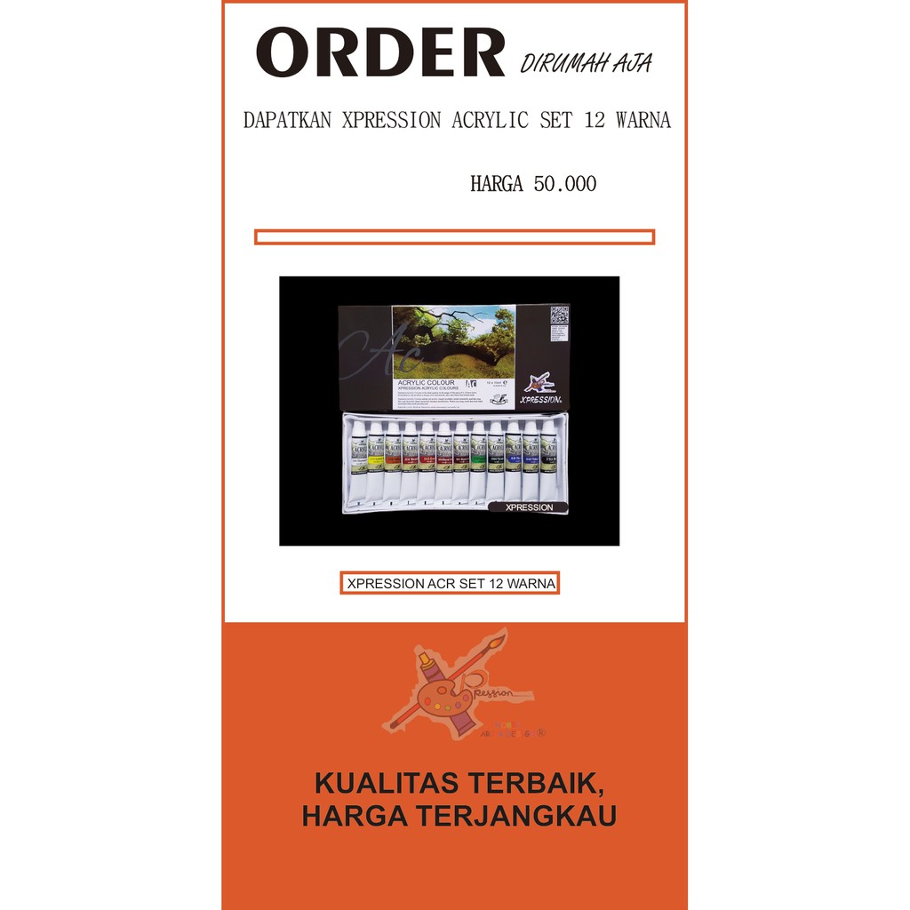 

XPRESSION ACRYLIC SET 12 WARNA