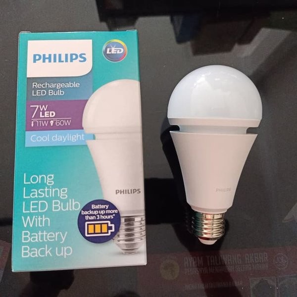 Lampu LED Philips Emergency 7W Putih 7 W Watt 7Watt - Putih