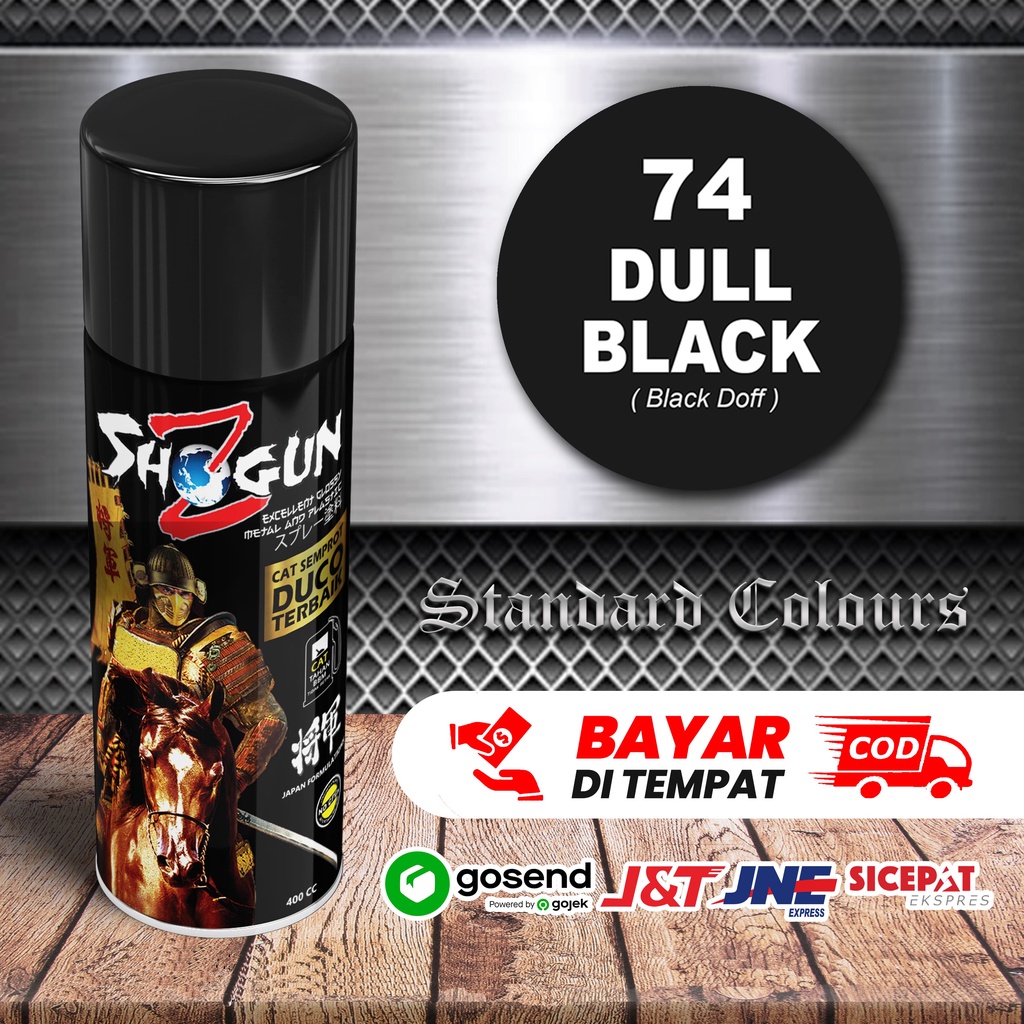 

Cat Semprot Shogun Z Dull Black 74 - Cat Motor Mobil Velg Warna Hitam Dop Doff PCX