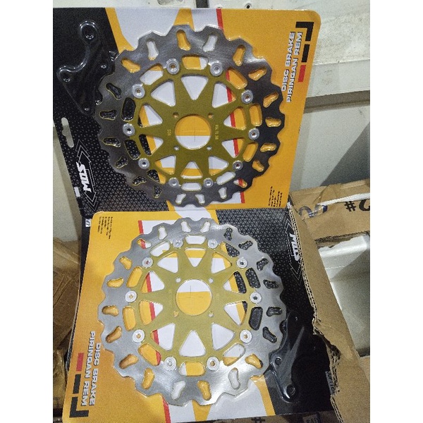 Piringan cakram copy daytona depan zupiter supra x 125 karisma baut 4 TAD dan baut 5 disc lebar