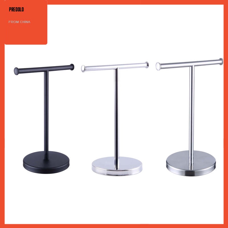 [In Stock] Stainless Steel T Shape Towel Holder Stand Towel Rack for Home Bathroom