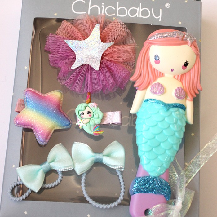 Children's Hair Accessories Gift Set Princess Disney | Jepitan Anak - Mermaid