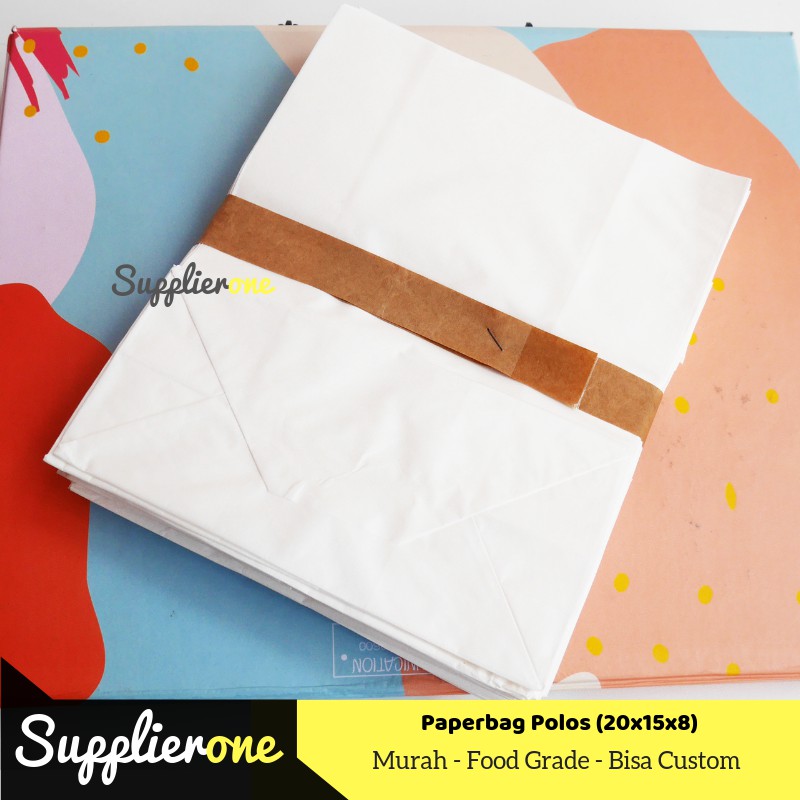 

Paper Bag Polos Jumbo,Kantong kertas polos, Kantong Fried Chicken, Kantong Gorengan