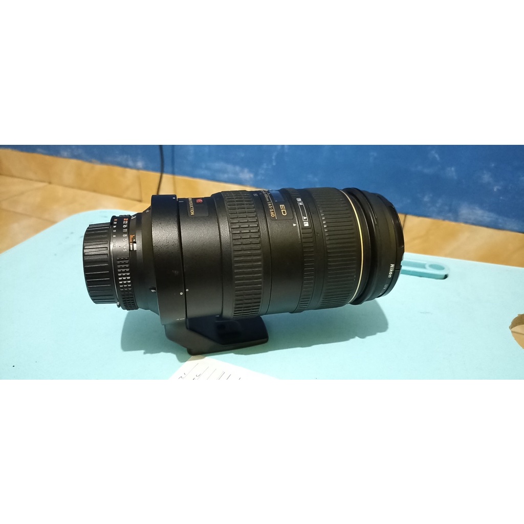 Lensa nikon 80-400 mm 45-56 d v12 S/N: 472724 "bergaransi 1 tahun