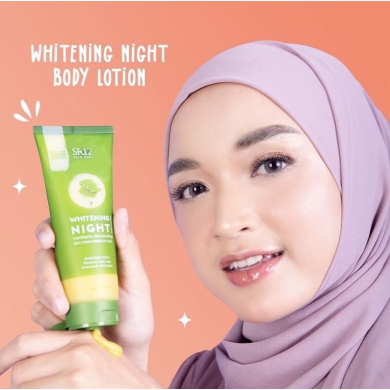 Jual Whitening Night Body Lotion/dapat mencerahkan kulit/dipakai pada