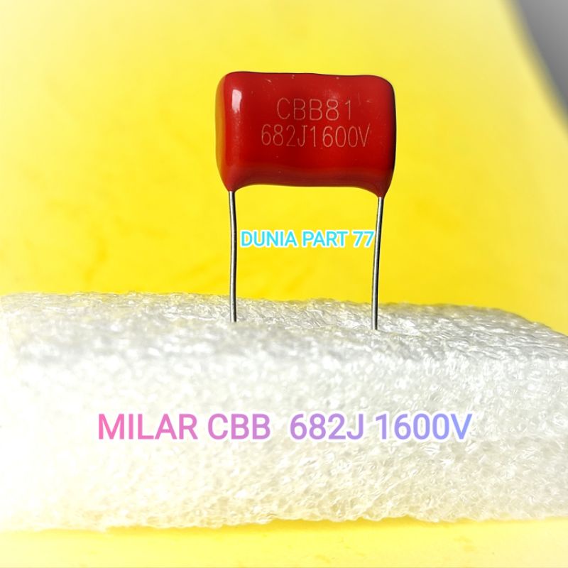 capacitor milar 682j 1600v cbb kapasitor mylar 682 j