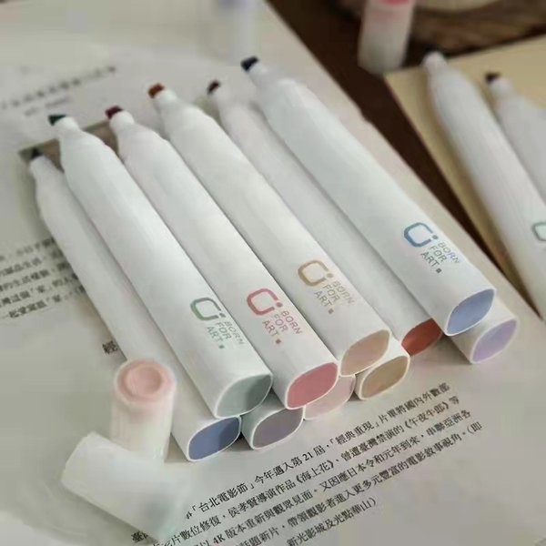 Kyuka Sketch Marker Highlighter Premium Professional Art Painting Spidol Pastel dalam Set &amp; Satuan