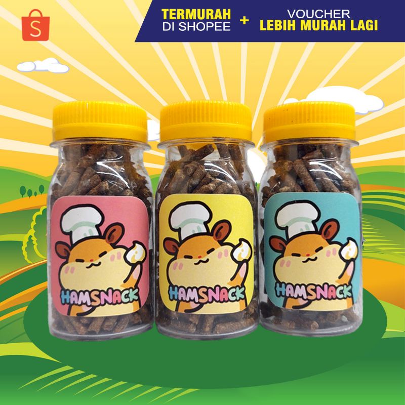 HAMSNACK PELLET - Snack Hamster Camilan Hamster Makanan Hamster Pellet Timothy Hay Hamster Sehat Natural