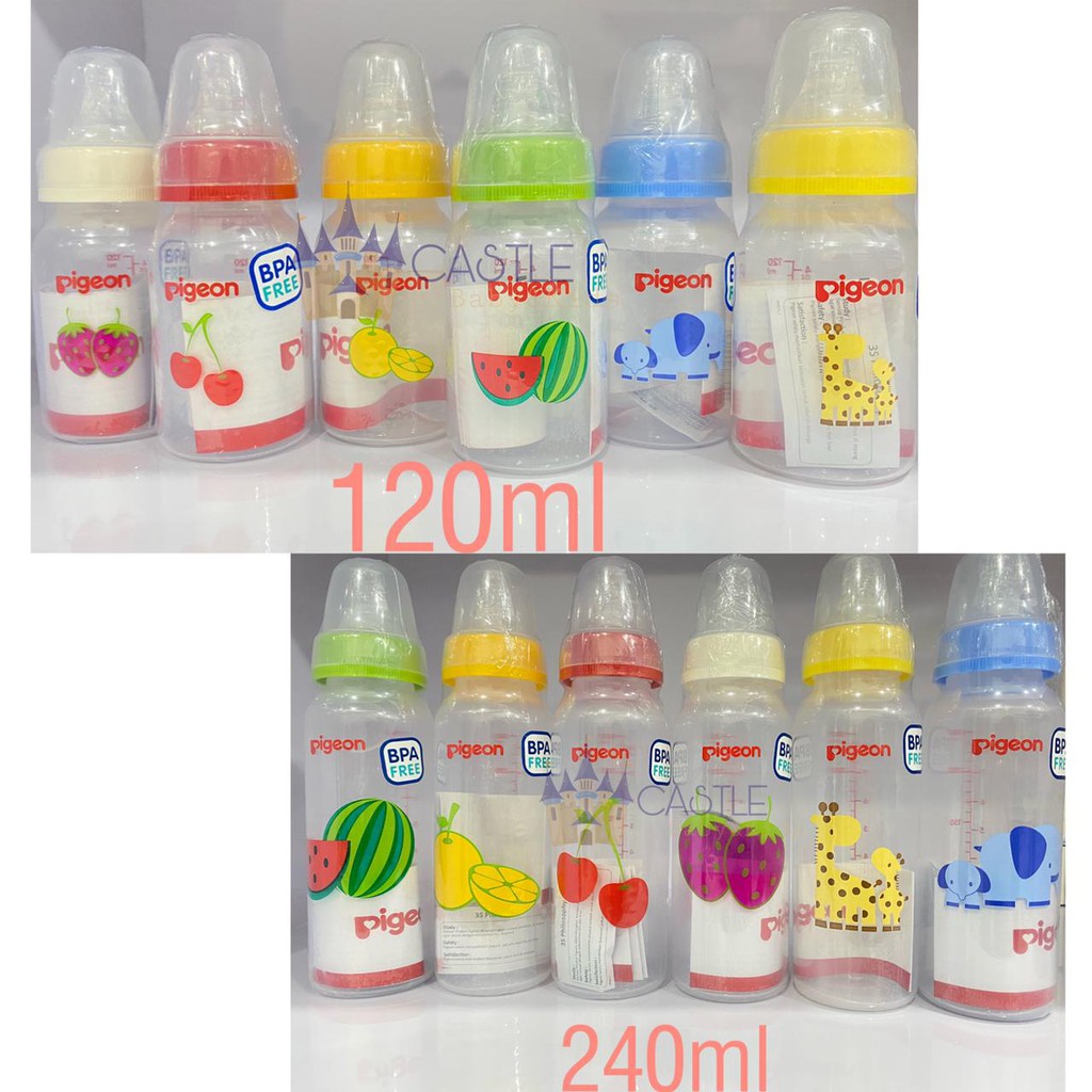 Castle - Botol PP RP Standart 120ml 240ml - Botol Susu Pigeon - Botol Susu Ekonomis