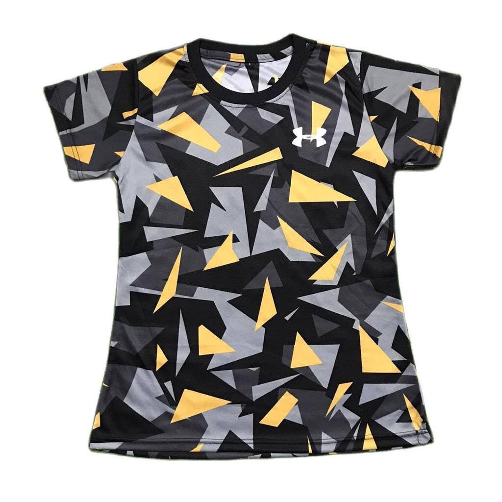 kaos training wanita full print lengan pendek #02
