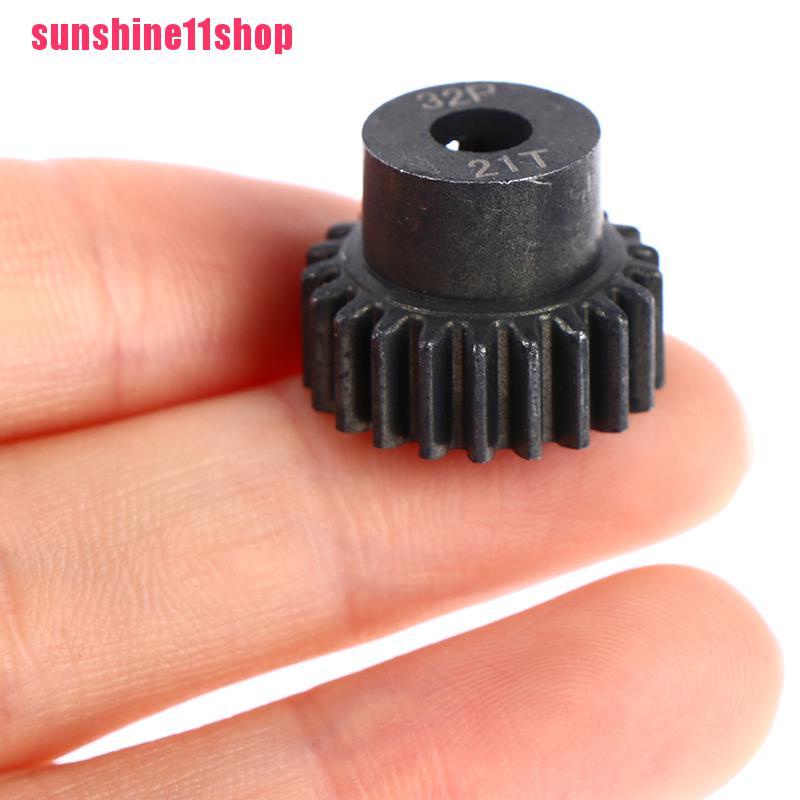 【SHOP】32P M0.8 5mm Black Steel Metal Pinion Motor Gear For 1/10 Rc Model Car