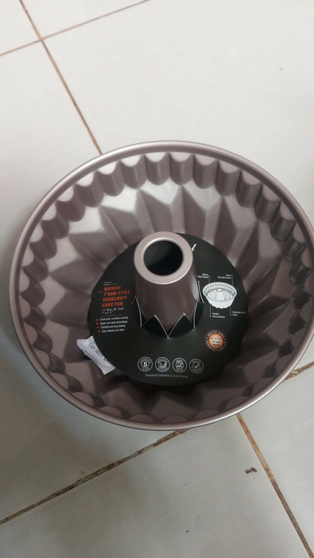 Cetakan Kue Chefmade Kugelhopf Cake Pan Uk. 7 Inci Non-stick