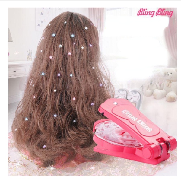 Blingbling BlingBling Kristal Bahan Alloy Untuk Aksesoris Rambut Anak Perempuan