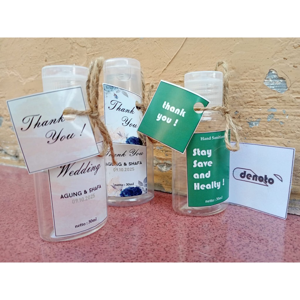 Souvenir Hand sanitizer Pernikahan/Souvenir Hand sanitizer Ucapan/Hand sanitizer Souvenir rustic
