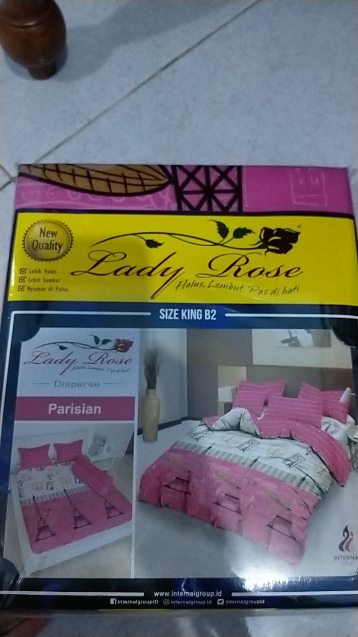 Sprei Lady Rose Flat King Ukuran 180x200 Banyak Motif