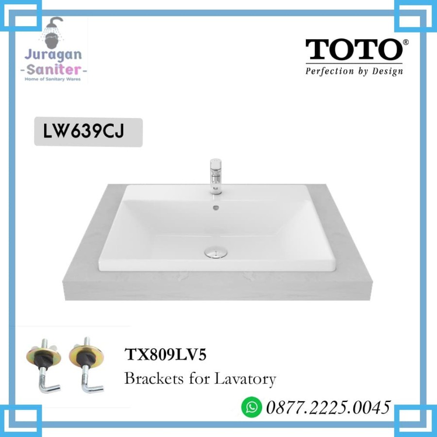 Wastafel Kotak Tanam Meja Toto LW639CJ