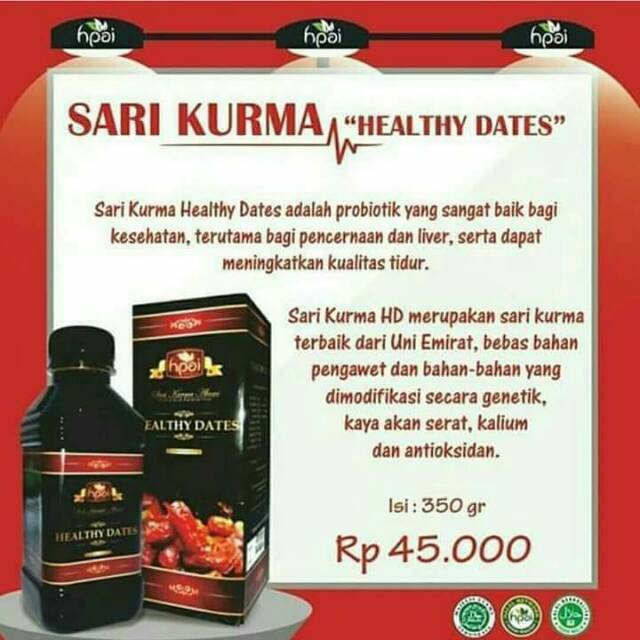 

Sari Kurma Healhty Dates