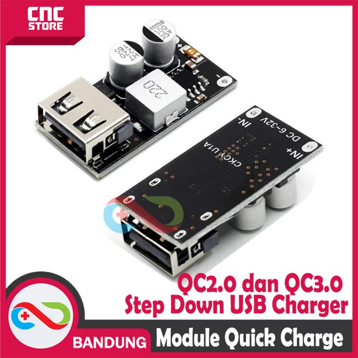 MODUL STEP DOWN FAST CHARGING QUICK CHARGE IP6505 QC 3.0 5V 9V 12V 3A MODULE