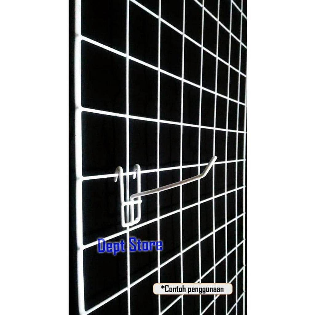 Jaring RAM Dinding/Hijang Hiasan/Wire Grid 60x100 CM | Gantungan Kawat Hook