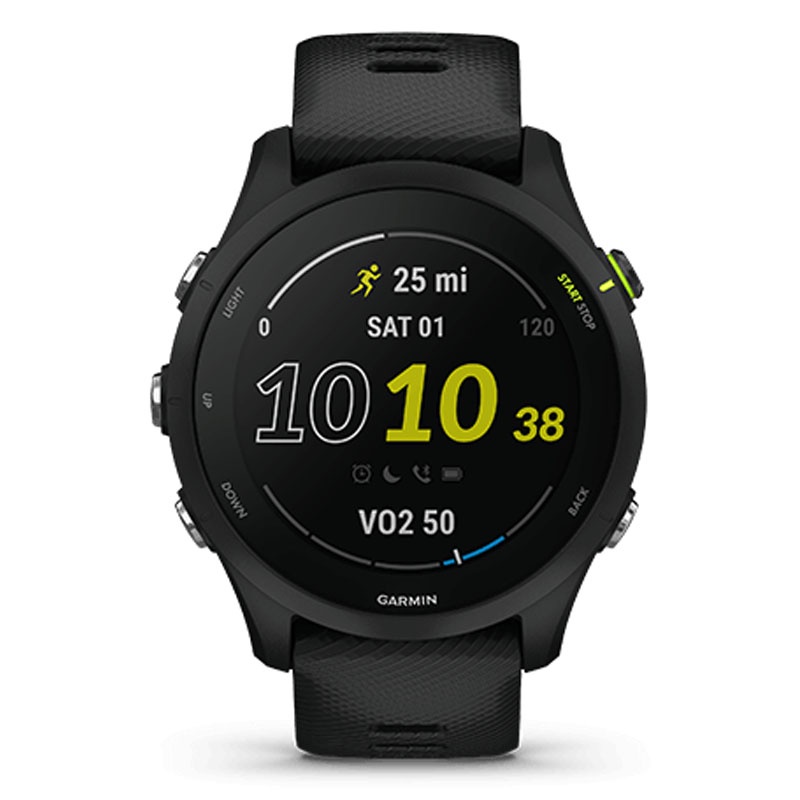 JAM TANGAN GARMIN SMARTWATCH PRIA SMARTWATCH WANITA FORERUNNER 2555 MUSIC WIN GPS BLACK THARABBIT FO