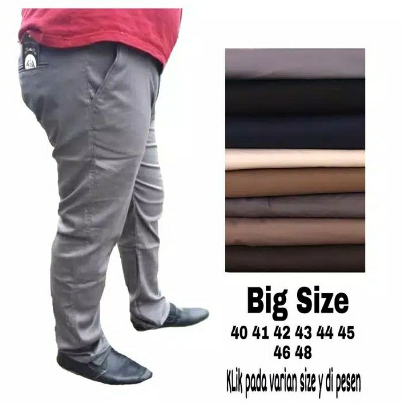 [celana_store] celana chino jumbo 38-48 big size/celana panjang jumbo/celana termurah/celana panjang oria big size/celana panjang chino pria