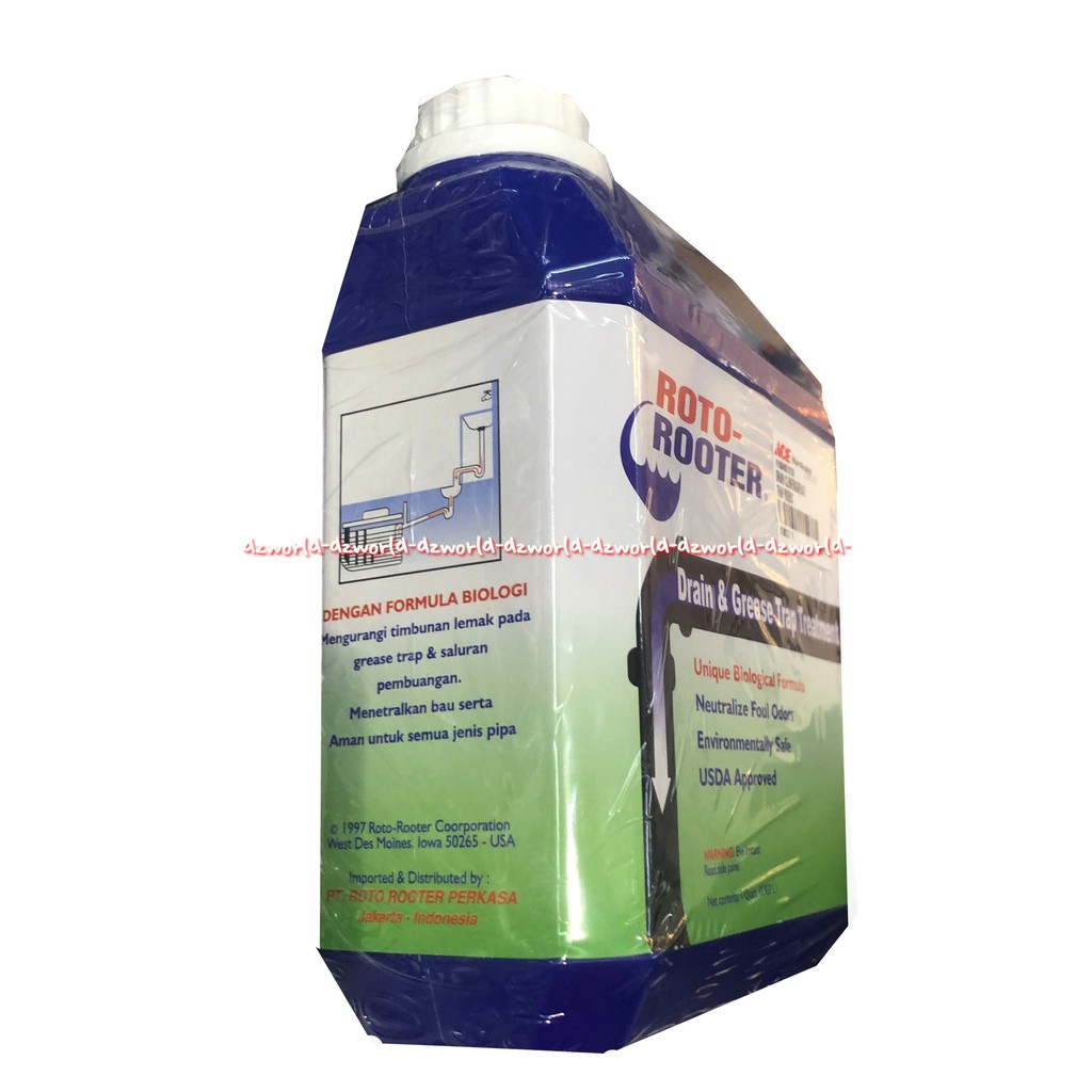 Roto-Rooter 0.93L Drain &amp; Grease Trap Treatment Cairan Pembersih Pipa 0.93 Liter Roto Rooter Perontok Pipe Mampet Tersumpat Rotoroter