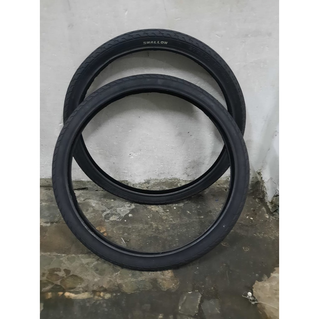 TERMURAH!!! Ban Luar Sepeda Ukuran 20 x 1.50 / Swallow Hitam / Deli Tire / Satuan