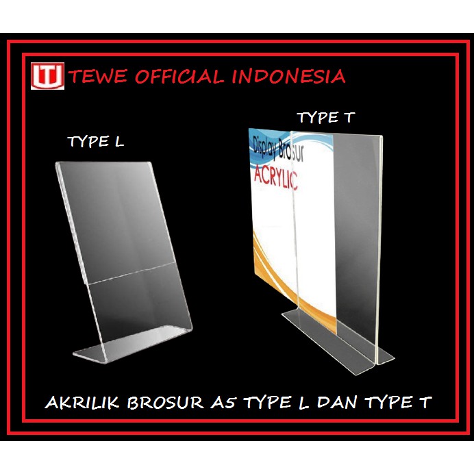 Acrylic Akrilik Brosur A5 Standing Brosur Akrilik Acrylic Akrilik Brosur A5 Standing Brosur Akrilik