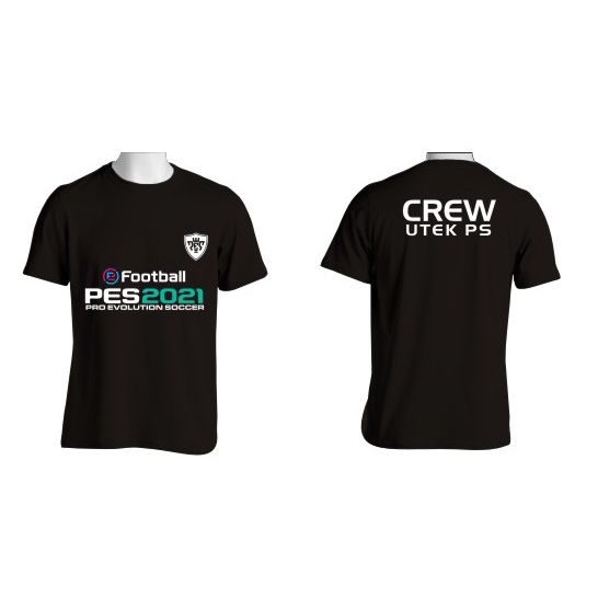 Kaos Tshirt Baju Combed 30S Distro PES2021 Utek PS game PES 2021 polos custom indonesia football