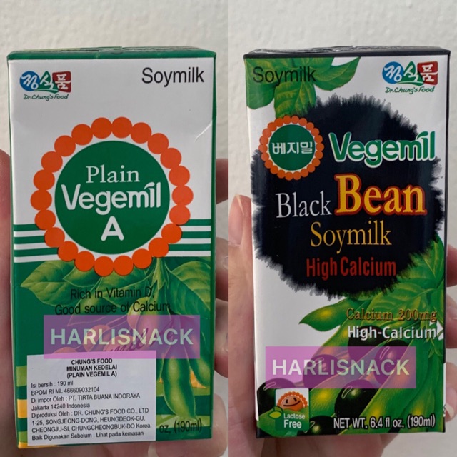 

Vegemil Black Bean Soybean Milk High Calcium / Original Korean Soybean Milk