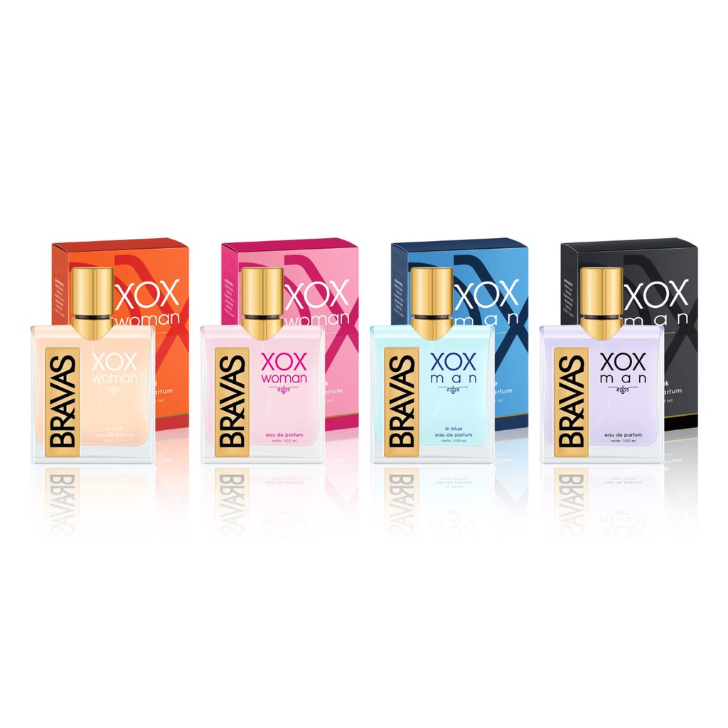 BRAVAS XOX FOR WOMAN  100 ML EDP (Tidak Bisa kirim ke luar pulau dengan JNT)