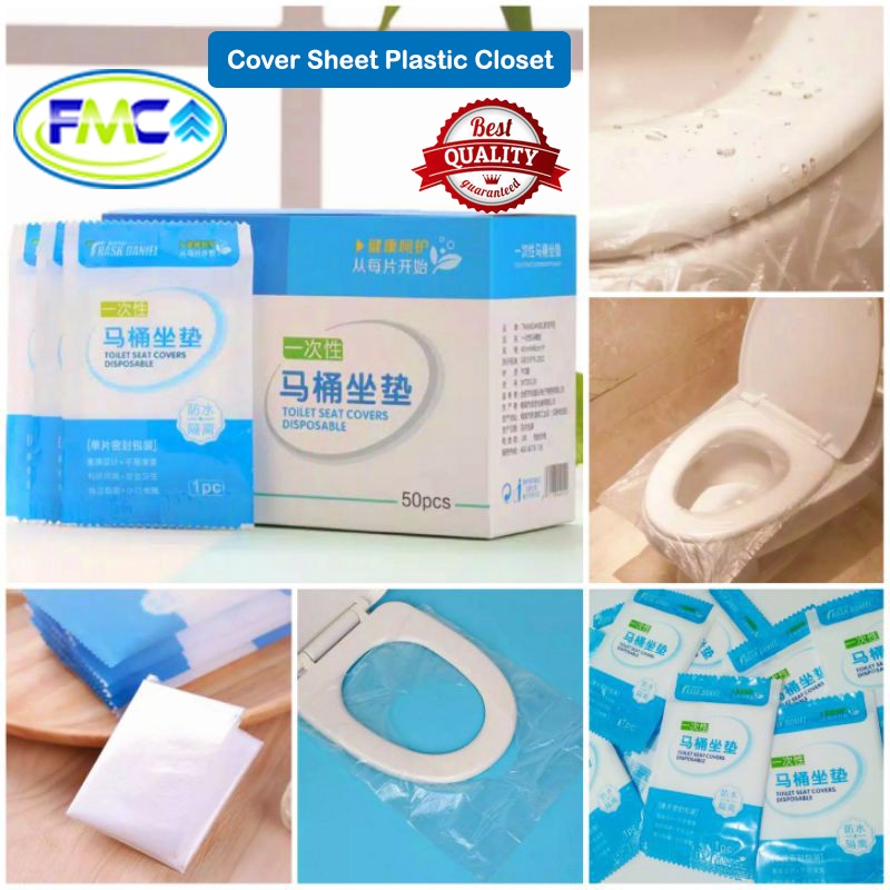 Alas Duduk Toilet Cover Plastik Tatakan Closet Travel Disposable Toilet Seat Covers Portable Travel Alas Kloset Murah Praktis