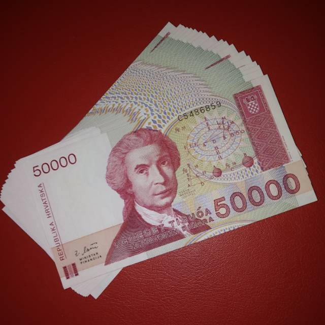 Uang Asing Hrvatska Pecahan 50000