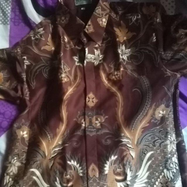 Kemeja Batik - Semi Sutera - Kemeja Textile Furing Hq - No Sanwos