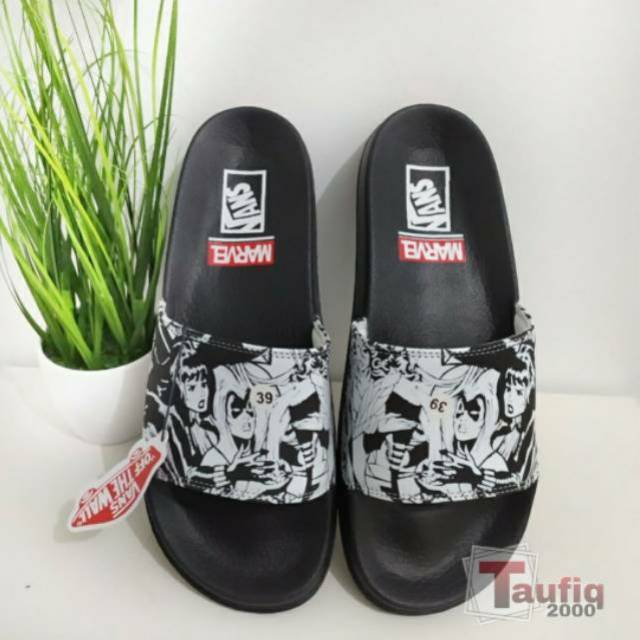 TERLARIS!! Sandal Vans Marvel Premium Sol Bekasi Sendal Slip On/ Slop Pria Wanita