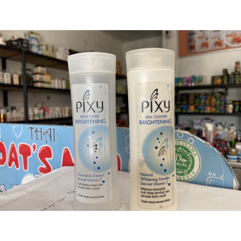 [uc] pixy fresh toner brightening -- pixy milk cleanser brightening