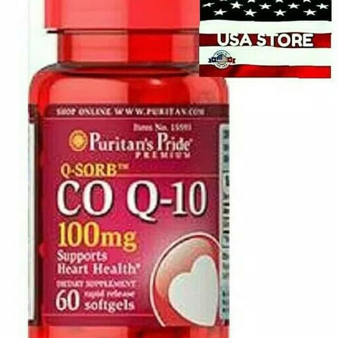 PURITAN 'S PRIDE Q SORB 60 ct Co Q 10 CoQ 100 mg