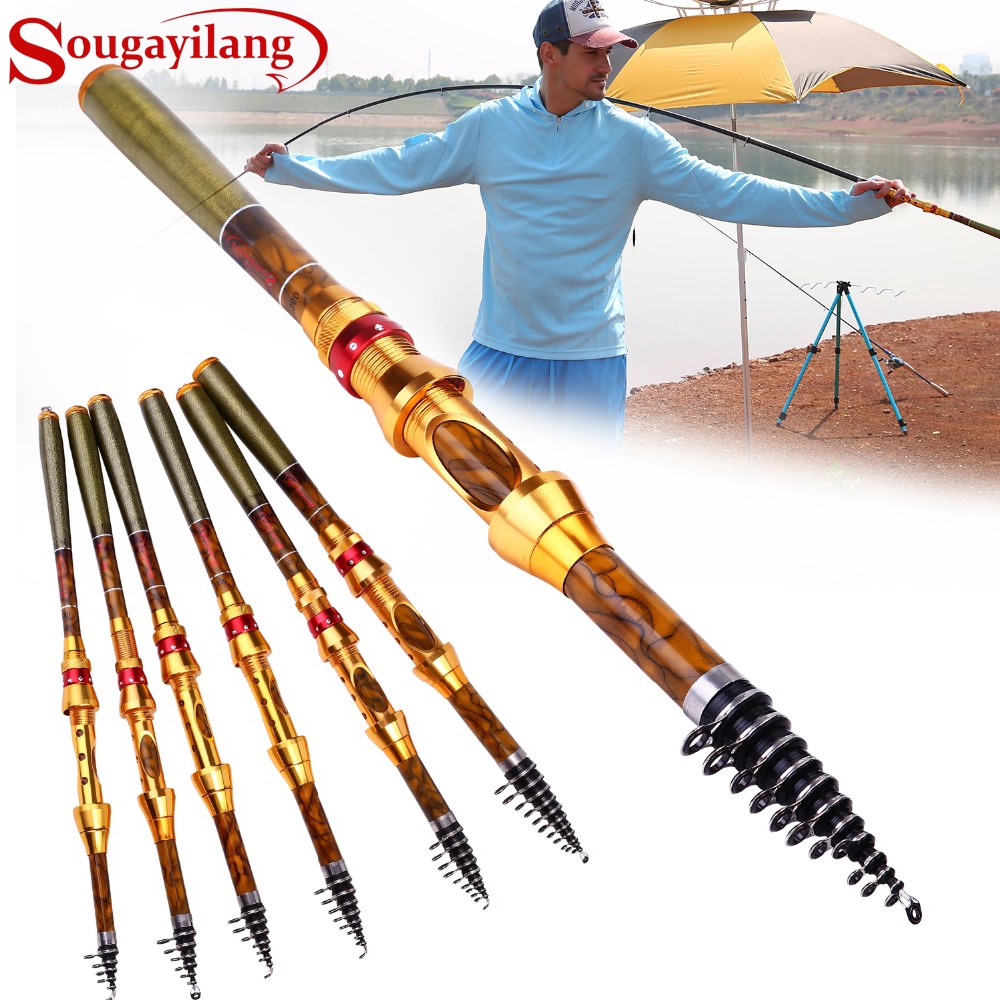 Sougayilang Superhard Carbon Fiber Telescopic Spinning ...