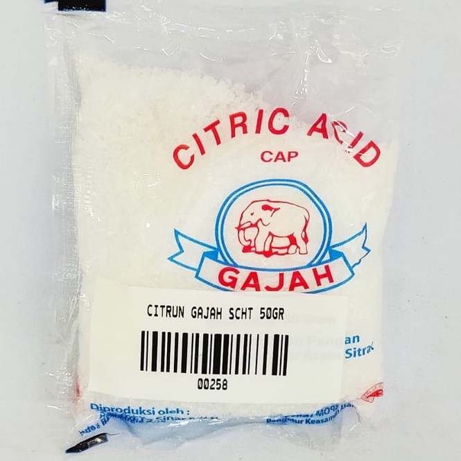 

Citrun / citric acid cap gajah 50gr