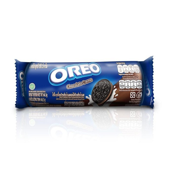 

Oreo Biskuit Sandwich Krim Coklat 66.5g