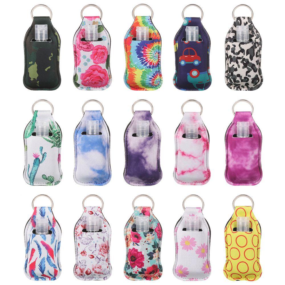 R-flower Hand Sanitizer Dengan Gantungan Kunci Carrier Sub-Botol Flip-Top Reusable Bottles Travel Bottle