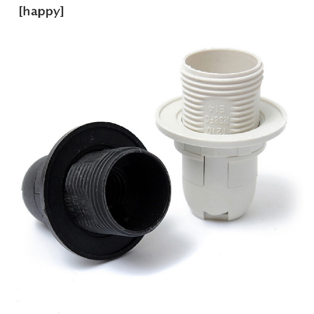 Ha Socket Holder Lampu Bohlam Screw Ses E14 Bahan Plastik Warna Putih