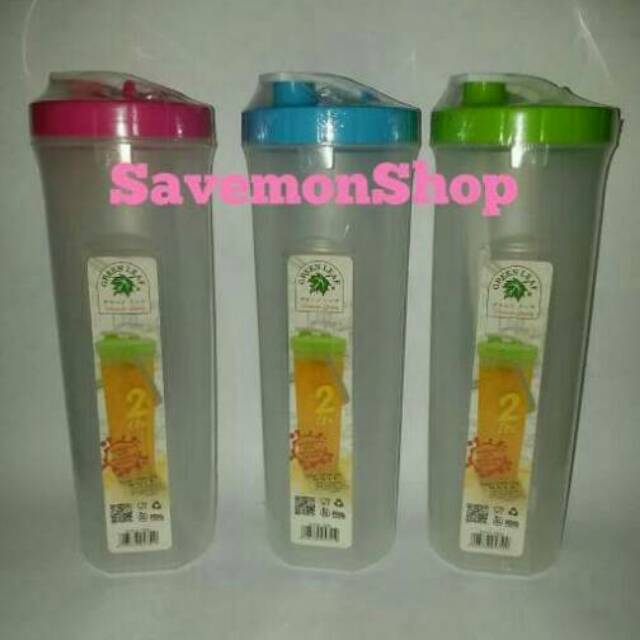 Botol Minum Jumbo 2 Liter Botol Minyak Goreng 2 L Green Leaf Nova 5351 Water Jug Eskan Pitcher Jumbo Shopee Indonesia