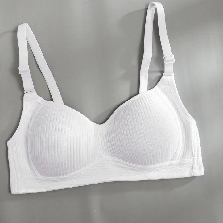 (VIRAL!) Littleluck BH Bra motif garis lurus Push Up Style Senam Zumba Yoga Pakaian Dalam Wanita