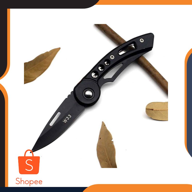 KNIFEZER Pisau Saku Lipat Mini Serbaguna Portable Knife Survival - W33 Keren