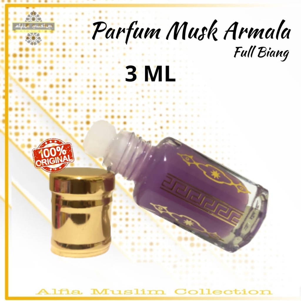 Parfum Saudi Musk Armala Full Biang 6 ML Dan 3 Ml Aroma Saudi Exclusive