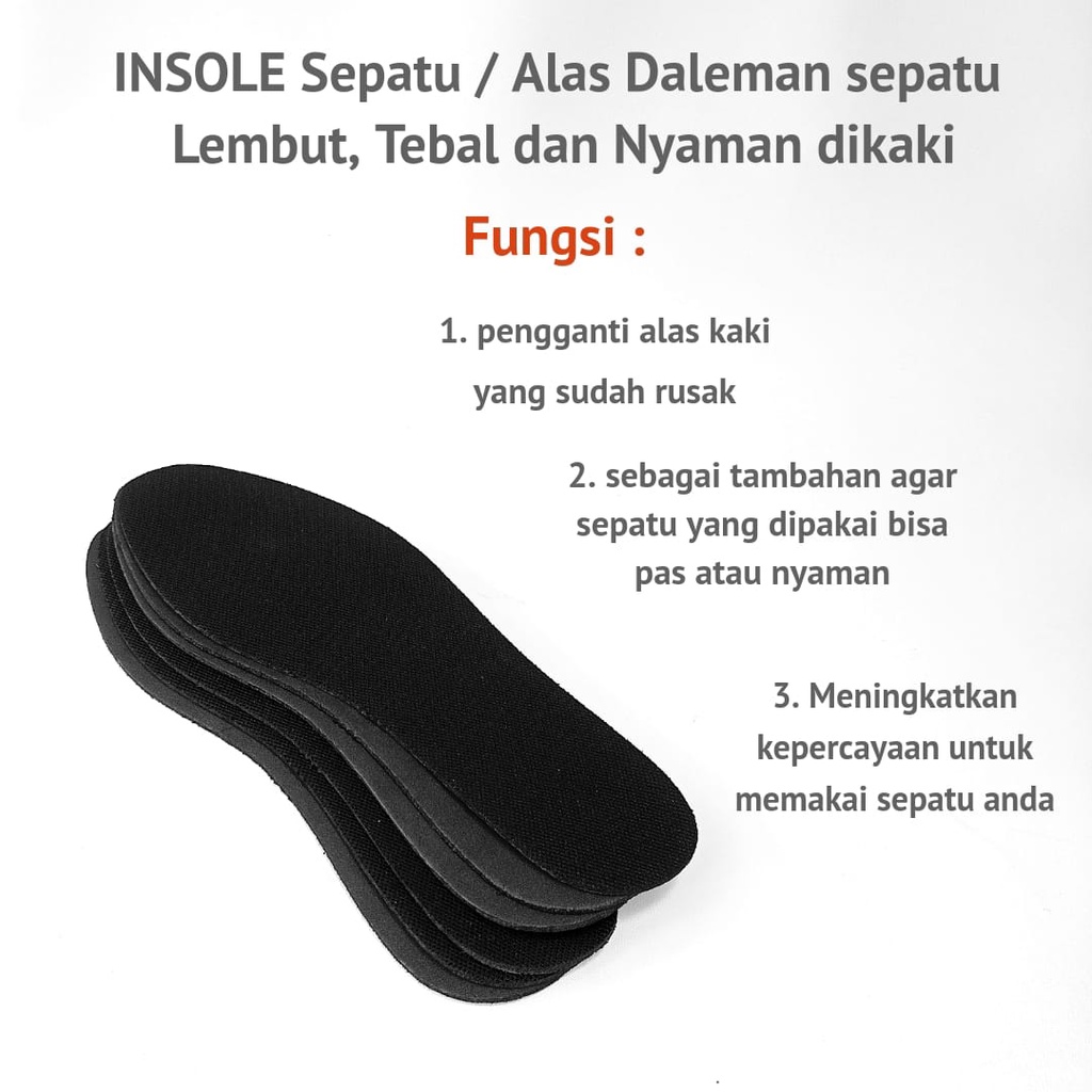 Insole Sepatu Tapak Dalam Sepatu Busa Untuk Sepatu Sneakers/Sepatu Olahraga