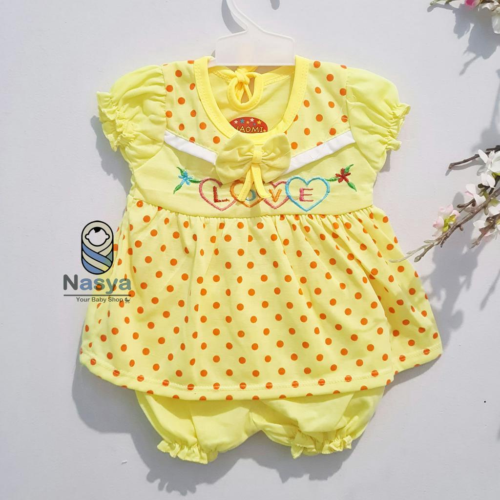 [N-014] Baju Bayi Perempuan / baju bayi celana pendek MURAH (3-6 bulan)