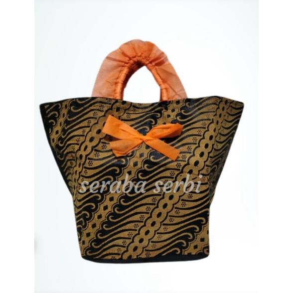 Tas Hajatan Syahrini Batik 20 X 20 - Kotak Nasi Request Motif