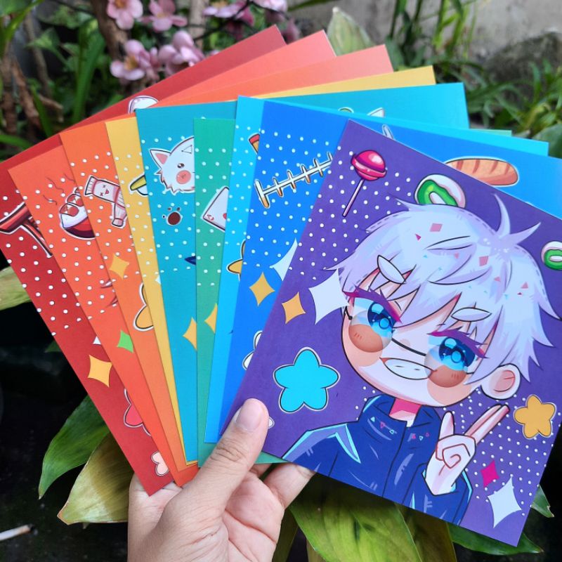 Cute chibi art print jujutsu kaisen